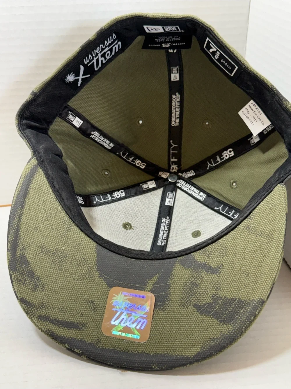 Us Versus Them Crosscut Logo New Era 59fifty  ‘Camo’ Streetwear Brand LA